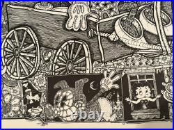 John Fawcett 1972 Signed Drawings and Comic Books Exhibit Poster Warris Gallery