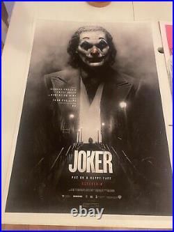 Joker Harley Quinn Jake Kontou posters numbered signed rare