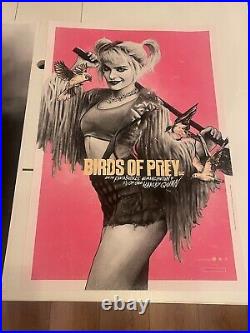 Joker Harley Quinn Jake Kontou posters numbered signed rare