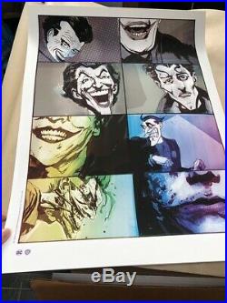 Joker SIGNED Art Print By Jock Poster DC Mondo Batman Thought Bubble Comic Book
