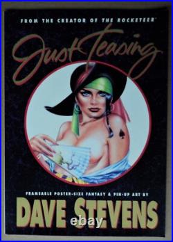 Just Teasing 1st, Dave Stevens 1991 Betty Page Sheena Planet Comics Poster Book