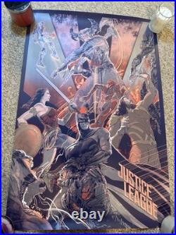 Justice League DC Comics Limited Edition Art Print Poster Bottleneck Gallery