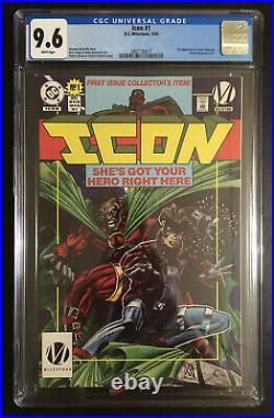 KEY 1st Icon, Rocket CGC 9.6 NM+ #1 Static Kyle Baker Variant Collector's Poster