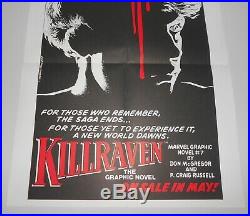 KILLRAVEN The Graphic Novel Vintage Marvel Comics POSTER 1983