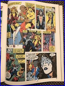 KISS Marvel Super Special Magazine #1 1977 KISS blood in the ink! Poster intact