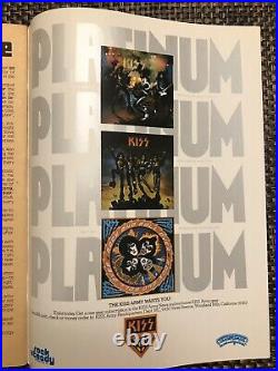KISS Marvel Super Special Magazine #1 1977 KISS blood in the ink! Poster intact