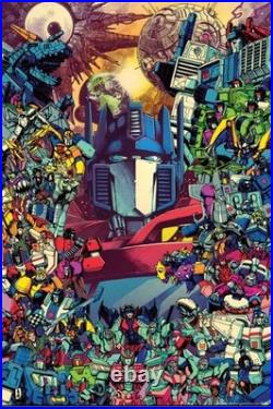 Kei Zama print Optimus Prime RARE poster version of IDW #25 A comic book MINT