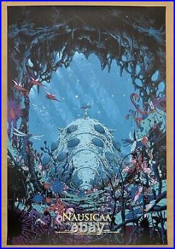 Kilian Eng NAUSICAÄ Poster MIYAZAKI Screen Print Valley GHIBLI Mondo Anime /100