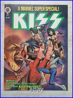 Kiss Marvel Super Special Comic Book Bonus Poster