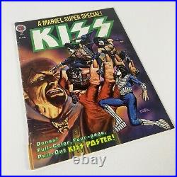 Kiss Marvel Super Special Comic Book Vol. 1 No. 2 With Poster Vintage 1978