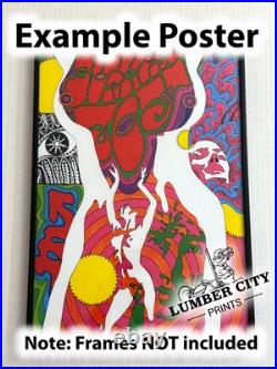 Kris Kool Burning Joy 1970 Psychedelic Caza Poster Art Print Retro Kris Kool Burning Joy 1970 Psychedelic Caza Poster Art Print Retro