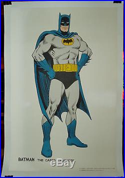 Large Batman 1966 Poster In Very Fine Condition, Linen Backed Carmine Infantino