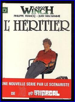 LARGO WINCH n°1 L'Héritier AVEC POSTER FRANCQ / VAN HAMME DUPUIS EO 1990
