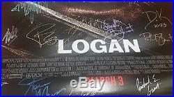 LOGAN Cast Signed DS Movie Poster Wolverine Marvel Comics X-MEN Hugh Jackman x23
