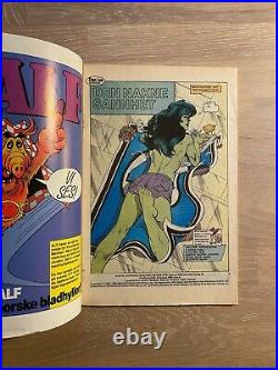 Lady Hulk Norwegian comic WithPOSTER Marvel Kevin Nowian Byrne Stan Lee CGC