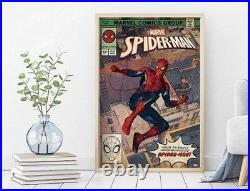 Large Movie Poster Spider-Man Comic Book Cover Design US of 21