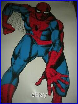 Large Vintage Marvel 1971 Ditko SPIDER-MAN Door Poster MMMS Marvelmania RARE