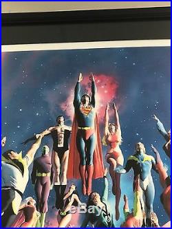Legion of super Heroes Alex Ross + 3 Framed Legion Comics #202 #208 #231