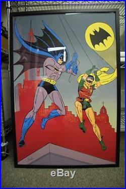 Limited Edition Batman and Robin Original Bob Kane Stone Lithograph 245/300