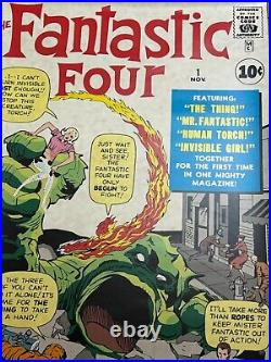 Limited Print The Fantastic Four Marvel Comic Book No. 1 Cover Poster 75 of 500