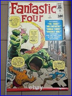 Limited Print The Fantastic Four Marvel Comic Book No. 1 Cover Poster 75 of 500