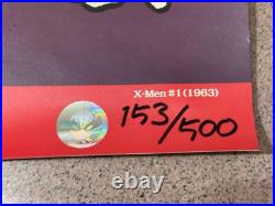 Limited Print X-Men Comic Book Cover 1963 Poster No. 1 Marvel Jack Kirby 153/500