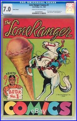 Lone Ranger Comics #1 CGC 7.0 1939 Rare! Poster Variant! Promotion (not 1948) cm