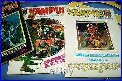 Lot 78 Comics Vampus Collection Near Full 74 Numbers +4 Extras-Con Posters