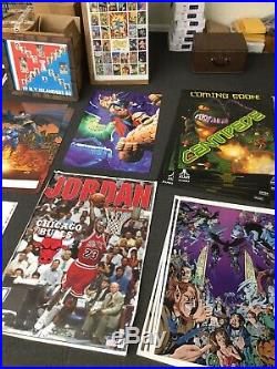 Lot Collection Of 75 Assorted Posters Comic Book Sports Models Entertainment