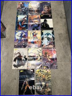 Lot Of 14 Vintage Wizard Magazine Mini Posters Double Sided Spawn 16x11 Marvel