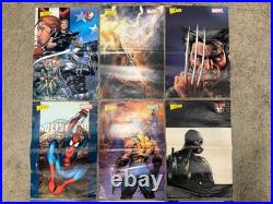 Lot Of 14 Vintage Wizard Magazine Mini Posters Double Sided Spawn 16x11 Marvel