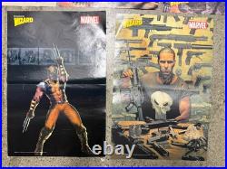 Lot Of 14 Vintage Wizard Magazine Mini Posters Double Sided Spawn 16x11 Marvel