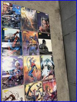 Lot Of 14 Vintage Wizard Magazine Mini Posters Double Sided Spawn 16x11 Marvel