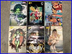 Lot Of 14 Vintage Wizard Magazine Mini Posters Double Sided Spawn 16x11 Marvel