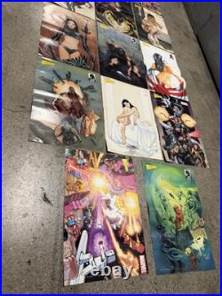 Lot Of 14 Vintage Wizard Magazine Mini Posters Double Sided Spawn 16x11 Marvel