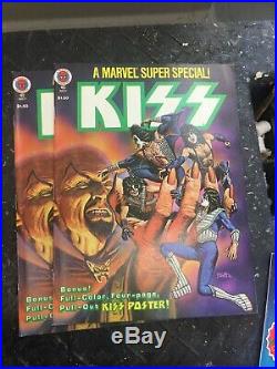 Lot Of 3 1978 Marvel Comics KISS SUPER SPECIAL EXCELLENT with poster intact