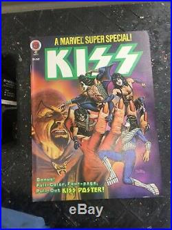 Lot Of 3 1978 Marvel Comics KISS SUPER SPECIAL EXCELLENT with poster intact