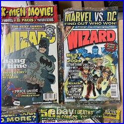Lot of 23 Wizard Magazines Comics SEALED BRAND NEW CARDS POSTERS RARE SEE PICS