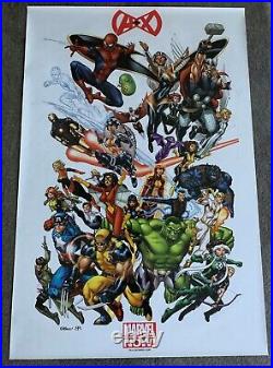 Lot of 24 Comic Book Posters, 24x36 in (12 unique posters, multiples, see desc)