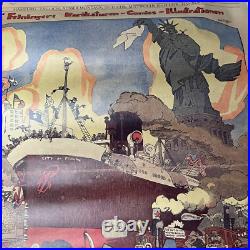 Lyoner Feininger Poster Karikaturen Comics 1981 Chicago Tribune Rare Hamburg Lyoner Feininger Poster Karikaturen Comics 1981 Chicago Tribune Rare Hamburg
