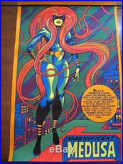 MAGNIFICENT MEDUSA (1971) MARVEL THIRD EYE black light poster TE 4013 Jack Kirby