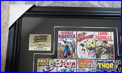 Marvel Comics Comic Book Covers Framed Poster Avengers/x-men/spider-man. Nib