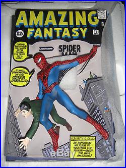 MARVEL Replicas AMAZING Fantasy SPIDER-MAN #15 3D-POSTER COMIC COVER STATUE Bust