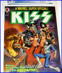 MARVEL SUPER SPECIAL #5 KISS WithPOSTER GENE PAUL ACE PGX GRADED 8.5 FREE CGC BAG