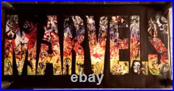 MARVELS Comic Jumbo Logo Poster Marvel Comics 1994 Alex Ross Art 30x59 MINT