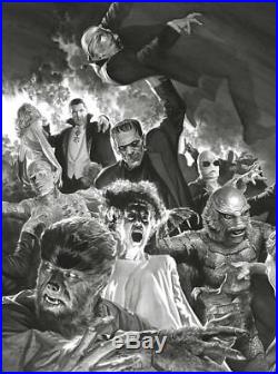 MASH Alex Ross Signed Universal Monsters Sideshow Exclusive Art Print Dracula +