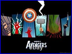 MCU Marvel's The Avengers First Film Minimalist Art Movie Tribute Artwork Poster