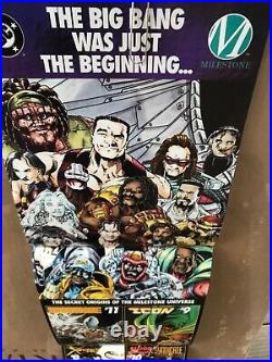 MILESTONE Comics Shadow War PROMO POSTER Folded Poster DC 1993 RARE NM 34x7