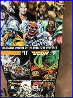 MILESTONE Comics Shadow War PROMO POSTER Folded Poster DC 1993 RARE NM 34x7