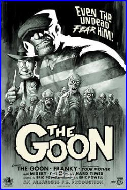 MONDO THE GOON screenprinted poster 24 x 36'' illustrated by Eric Powell